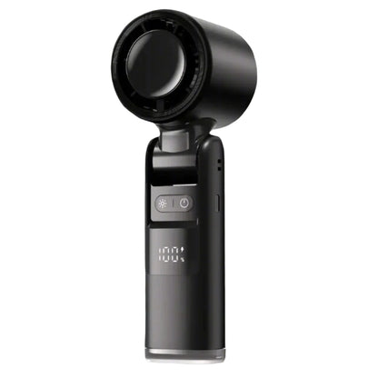 Ultra-Compact USB-Powered Mini Turbo Speed Fan with Digital Display for Outdoor, Office, and Dorm Use