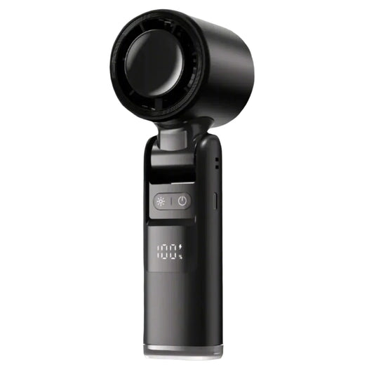 Ultra-Compact USB-Powered Mini Turbo Speed Fan with Digital Display for Outdoor, Office, and Dorm Use